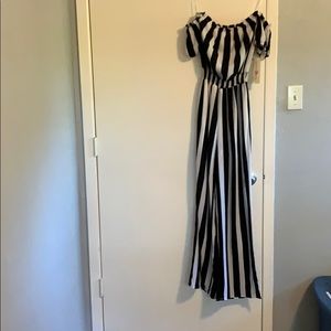 Black & White Jump Suit. NWT